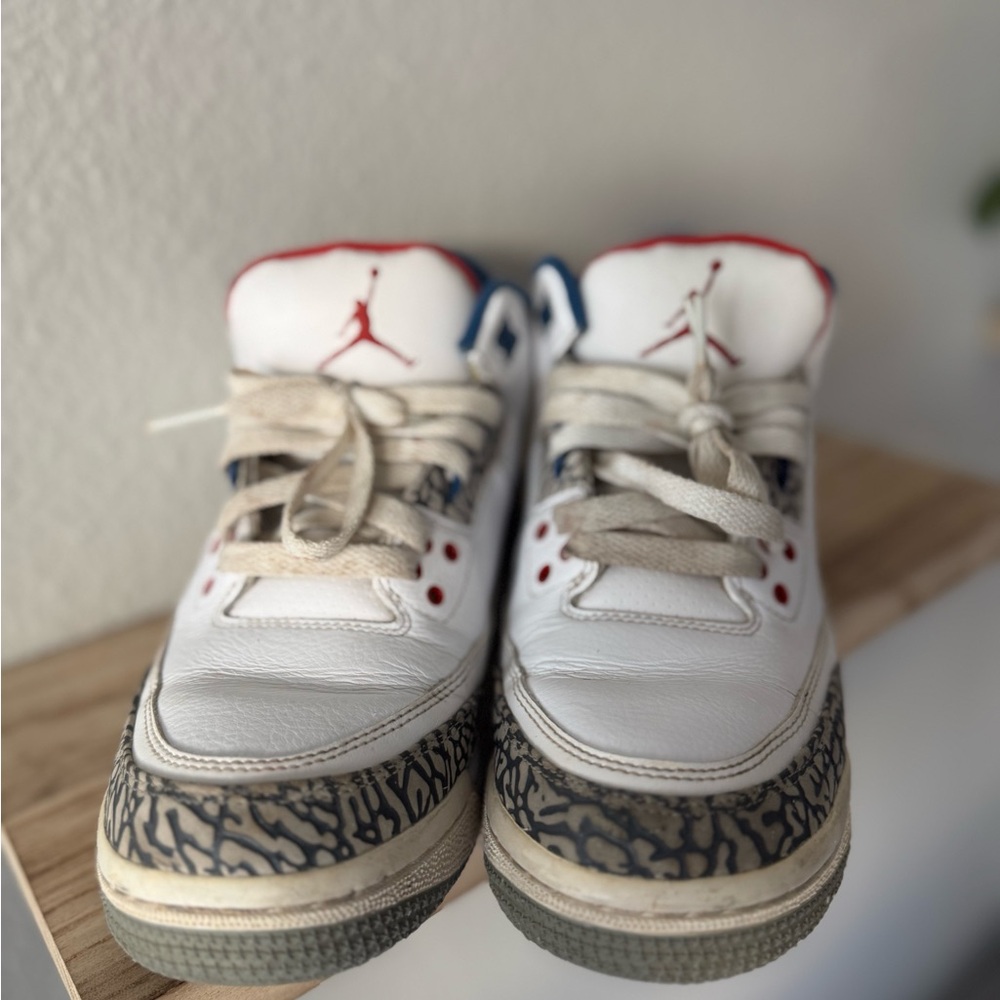 Kids White and Red Sneakers